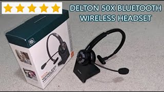 Delton 50X Noise Cancelling Bluetooth Headset Review and Test [upl. by Eeleak]