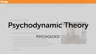 Psychodynamic Theory  Psychology  Chegg Tutors [upl. by Edda]