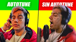 CANCIONES POPULARES CON AUTOTUNE vs SIN AUTOTUNE [upl. by Llert]