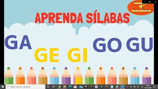 Aprender a leer las sílabas ga go gu ge gi [upl. by Murtha]