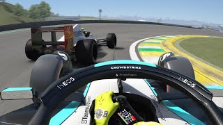 Lewis Hamilton vs Ayrton Senna at Interlagos  2024 Brazilian Grand Prix ONBOARD [upl. by Enelyak]