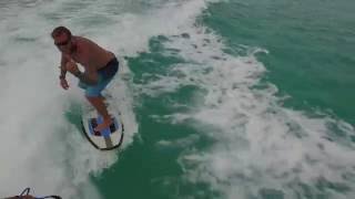 Wakesurfing with a dolphin Turks amp Caicos [upl. by Rosemonde]