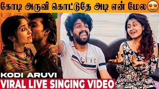 Kodi Aruvi Kottuthe 😍 Pradeep Kumar amp Nithyasrees Live Singing Video Mehandi Circus  Sean Roldan [upl. by Dobb178]