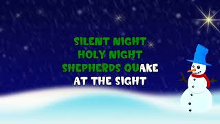 Silent Night  Sing A Long  Nursery Rhyme  Christmas Song  Holidays [upl. by Pearce]