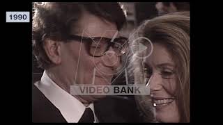 Extrait archives M6 Video Bank  Catherine Deneuve amp Yves Saint Laurent  1990 [upl. by Eintruok511]