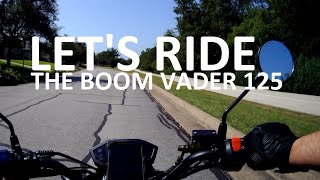 Lets Ride the 2021 Boom Vader 125 Grom Clone  BD12510  Raw video  no voiceover [upl. by Gaudet18]