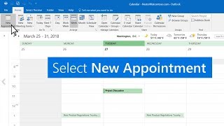 Create appointments and meetings in Outlook [upl. by Anbul]