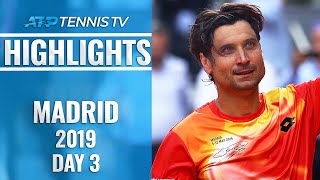 Ferrer Fairytale Continues Djokovic And Federer Ease Through  Madrid Open 2019 Highlights Day 3 [upl. by Llednohs480]