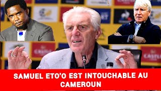 FECAFOOT MINSEP HUGO BROSS SAMUEL ETOO EST UN DIEU AU CAMEROUN IL EST INTOUCHABLE [upl. by Nahaj]