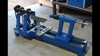 tornio per legno fai da te homemade wood lathe [upl. by Lered]