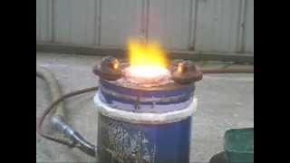 How to build a small cast iron melting furnace [upl. by Irmo]