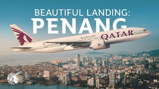 Beautiful Landing in Penang Malaysia 4K [upl. by Inait]