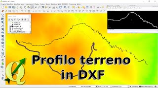 QGIS profilo altimetrico in DXF [upl. by Waldos763]