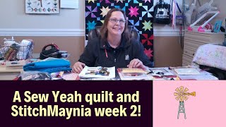 Sew Yeah quilt and week 2 of stitchmaynia kits [upl. by Egroej]