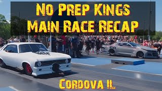 Street Outlaws No Prep Kings Season 7 2024 main race recap at Cordova IL 63024 race npk racer [upl. by Nnyrb]