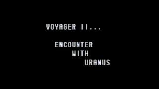 Voyager II Encounter with Uranus [upl. by Elletnuahs]