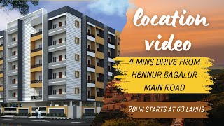 Pragna Brahmi Skypark 2BHK Starting at 63 Lakhs  Location Video [upl. by Adnek]