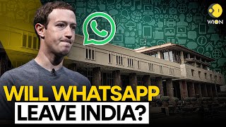 WhatsApp warns exit from India if forced to break chat encryption  WION Originals [upl. by Emmalee]