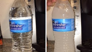 Water Instantly Freezes Inside Bottle [upl. by Laemaj483]