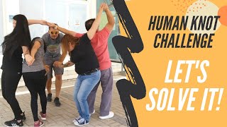 Human Knot Challenge HOW TO PLAY amp SOLUTION [upl. by Mclain]