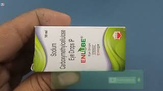 Enlube Eye drops  Sodium Carboxymethylcellulose Eye drops Ip Uses  Enlube eye drops Uses Benefits [upl. by Auberon271]