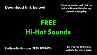 HiHat Free Sound Effect Various Versions [upl. by Sudbury825]