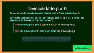 Matemática Zero 20  Aula 10  Critérios de Divisibilidade  parte 1 de 2 [upl. by Aoket]