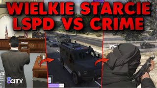 STRZELANINA LSPD VS CRIME O ODBICIE SPADINO  5City   GTA RP [upl. by Faunia]