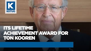 Ton Kooren Receives ITS Lifetime Achievement Award on 22nd of May 2023 [upl. by Boris]