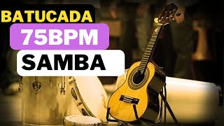 75BPM  Samba Pagode Acompanhamento Batucada Estudo Base Instrumental  Treinar Cavaco Banjo Violão [upl. by Yrgoerg]