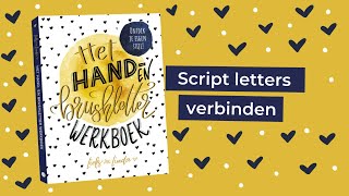 HET HAND amp BRUSHLETTER WERKBOEK  Sierletters aan elkaar schrijven [upl. by Ortrude]