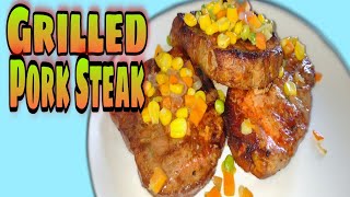 Nagluto Ng Grilled Pork Steak Para sa TanghalianErlizas Vlog [upl. by Jareen]