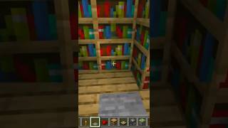 Hidden Bookshelf Door Minecraft ✅️ [upl. by Lipkin]