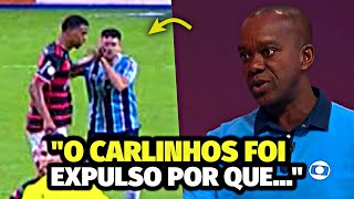 PC DE OLIVEIRA ANALISA EXPULSÃO DE CARLINHOS EM LANCE COM KANNEMANN  GRÊMIO X FLAMENGO [upl. by Anitneuq998]