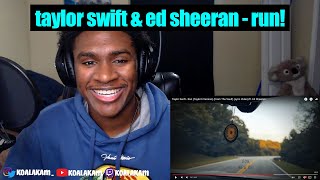 Taylor Swift ft Ed Sheeran  Run Taylors Version reaction [upl. by Airotciv167]