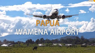 Airplane landing at Wamena Airport  Papua [upl. by Fachini]