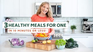 Three Healthy Meals for One with only a handful of ingredients [upl. by Reywas]