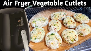 Air Fryer Vegetable Cutlet Recipe  Airfryer Cutlets  Air Fryer Recipes airfryerrecipes [upl. by Nylyoj910]