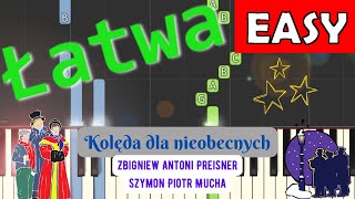 🎹 Kolęda dla nieobecnych Z Preisner B Rybotycka Piano Tutorial łatwa wersja 🎵 NUTY W OPISIE🎼 [upl. by Lamag193]