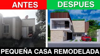 Infonavit CASA REMODELADA 8X12mts ¡CONOCE COMO SERÁ EN 2024 [upl. by Tacita]