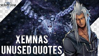 Kingdom Hearts II  Xemnas unused quotes [upl. by Aicilyt119]