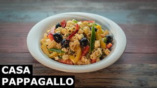 Insalata fredda di pasta con peperoni e feta S3  P124 [upl. by Watters]