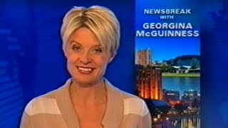 9 News Adelaide update with Georgina McGuinness  Classic Australian TV Ads  Rusty VHS [upl. by Isidro273]