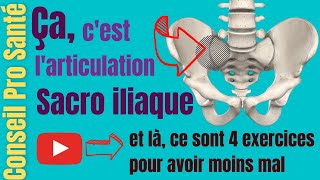 Exercices articulation Sacro iliaque  douleur blocage arthrose comment soulager [upl. by Gnav]