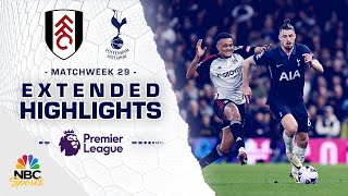 Fulham v Tottenham Hotspur  PREMIER LEAGUE HIGHLIGHTS  3162024  NBC Sports [upl. by Ellerehs270]