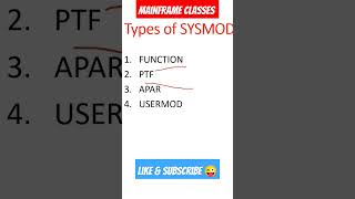 SMPE in IBM mainframe  DB2 Basic System Programming IBM  SYSMOD  SMPE PTF  TYPES OF SYSMOD [upl. by Selma]