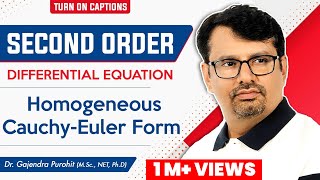 Homogeneous cauchyeuler Second Order Differential Equations By GP Sir [upl. by Ybrek]