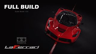 Ferrari LaFerrari  Tamiya  124  Scale Model Building  ASMR [upl. by Ikkir]