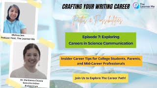 Exploring Careers in Science Communication [upl. by Reamonn433]