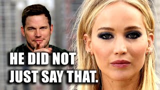 WHAT DID HE SAY Jennifer Lawrence and Chris Pratt Insult Interview Shorts Including HOT Bed Scene [upl. by Nahem]